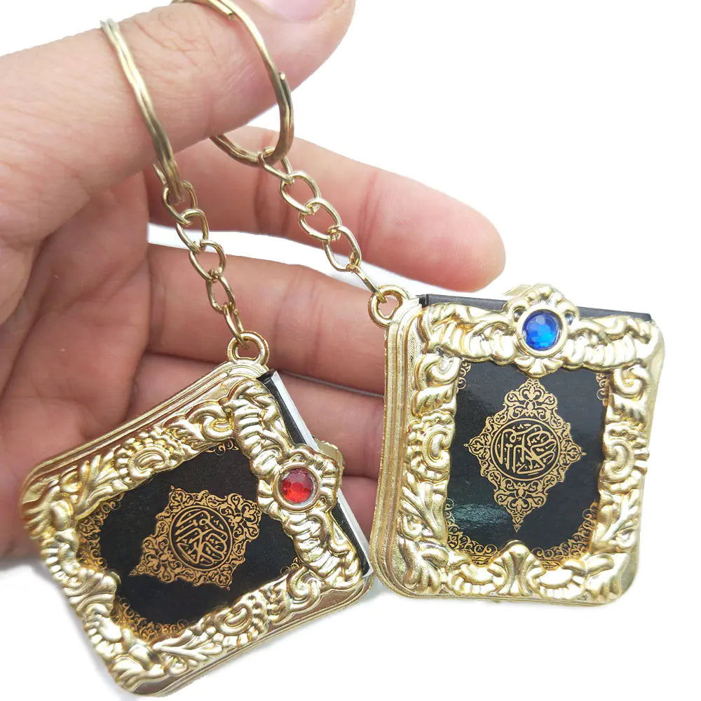 Islamic Quran Keychain Pendant Religious Mini Accessory